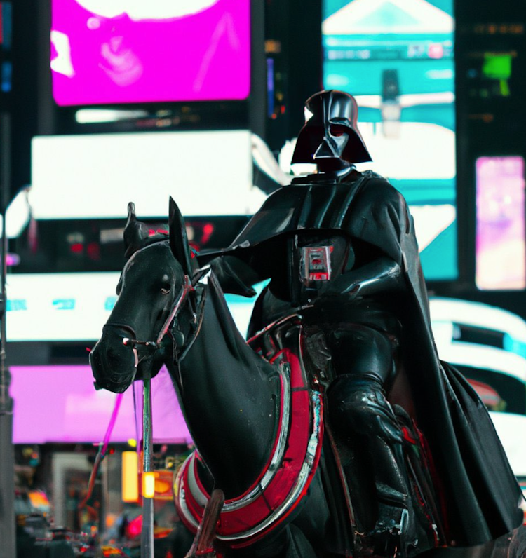 Darth Vader on Times Square