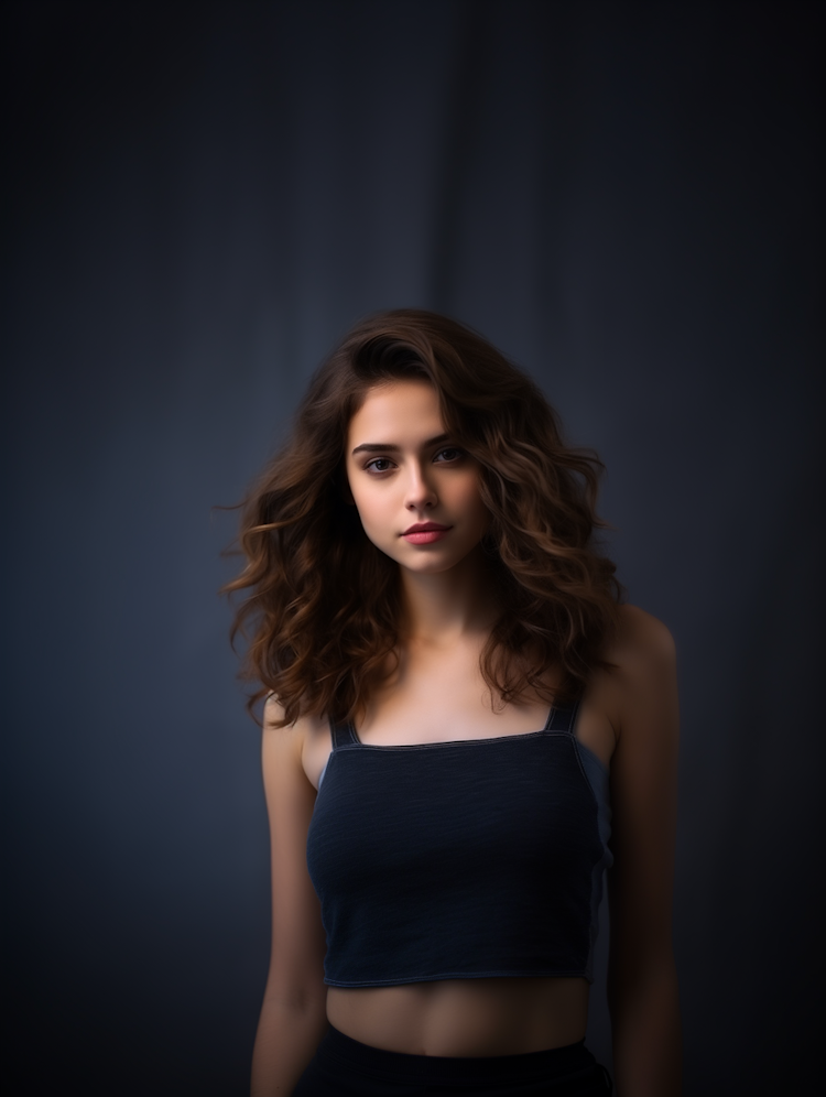 Attractive young woman portrait