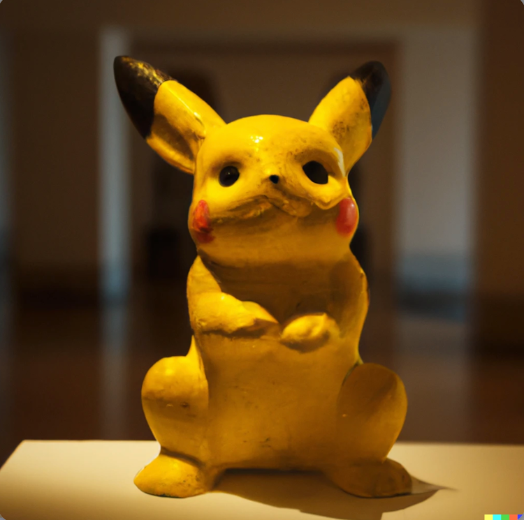 Pikachu in the museum