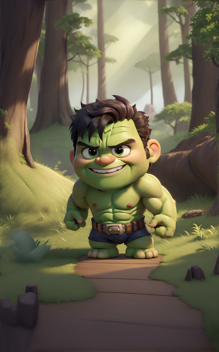 Hulk em miniatura e bonito