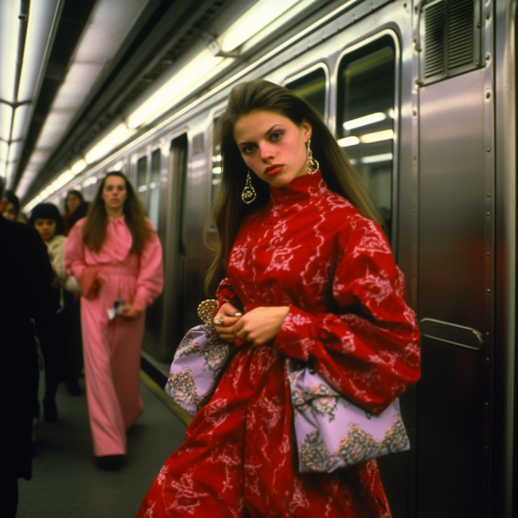 Desfile de moda en el metro de Nueva York 