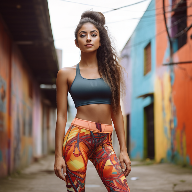 Foto de garota colombiana em forma