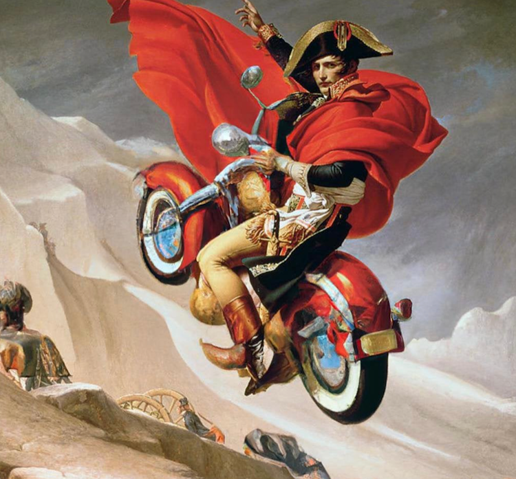 Napoleon on Harley Davidson