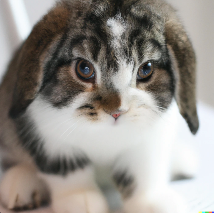 A cat bunny