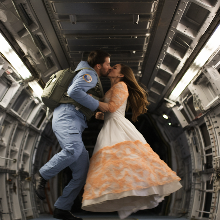 Matrimonio en la nave espacial
