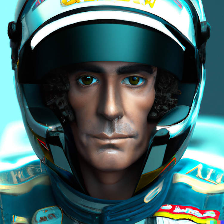 Ayrton Senna de uniforme
