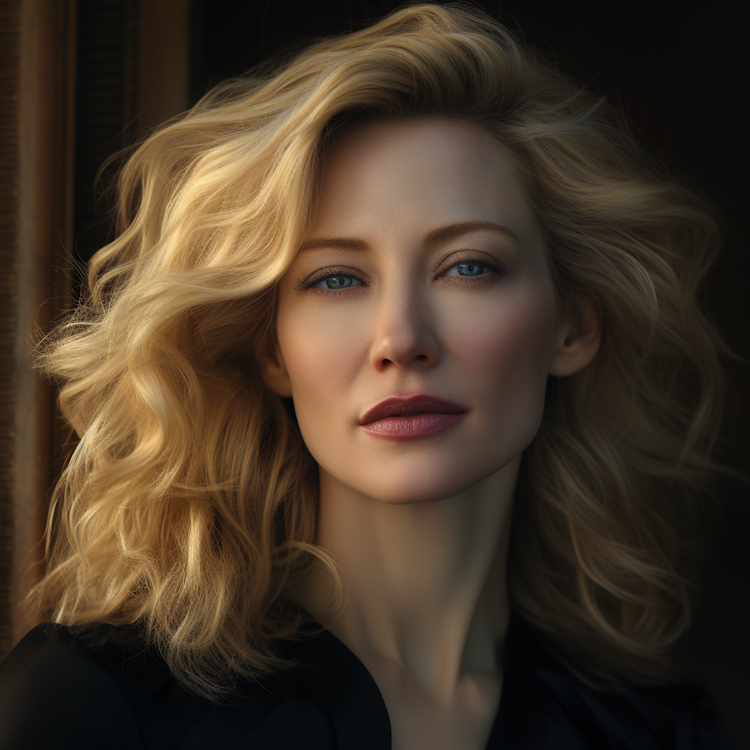 Retrato de Cate Blanchett
