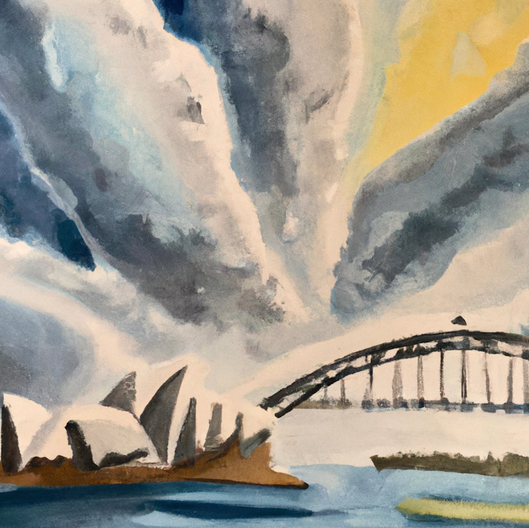 Sydney harbour bridge view