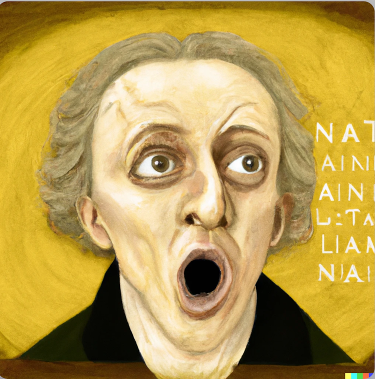 Kant em O grito de Edvard Munch