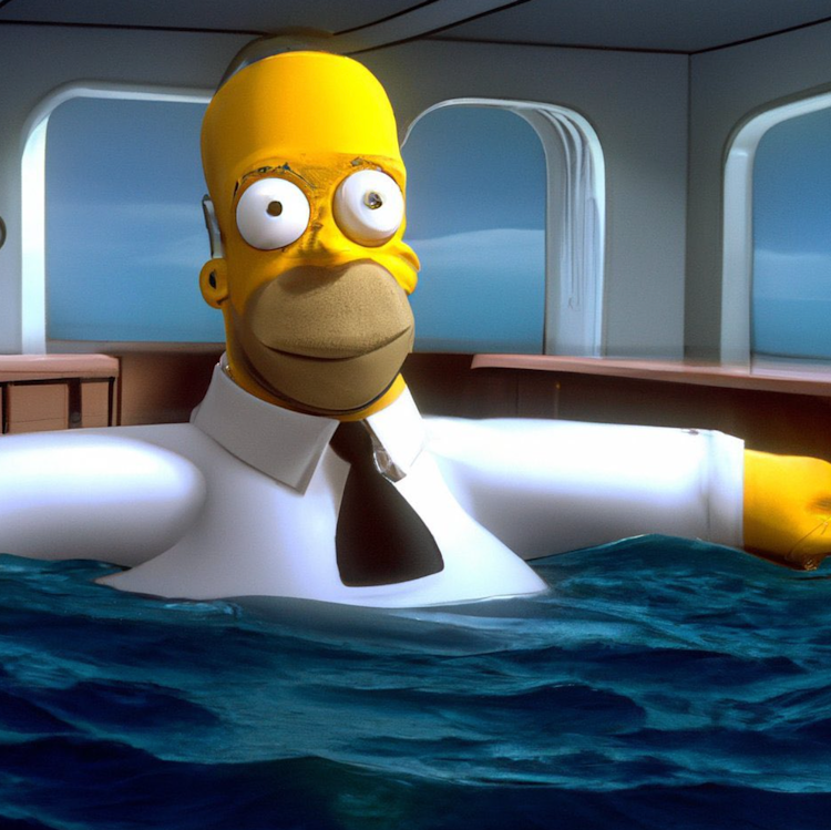 Simpson in Titanic
