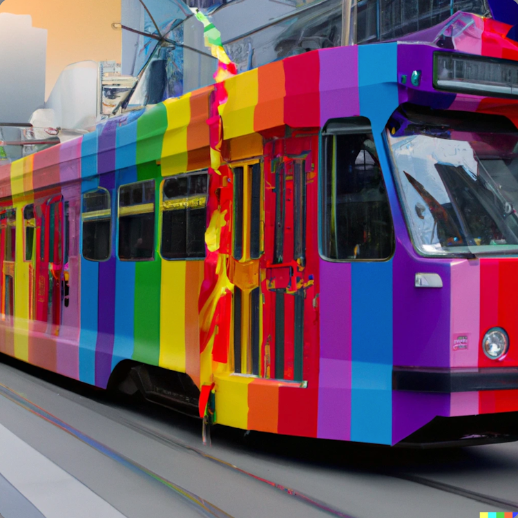 El tranvía de Melbourne en orgullo