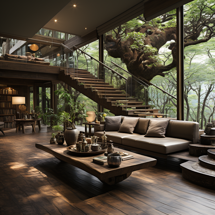 Taiwanese style of house in the nature