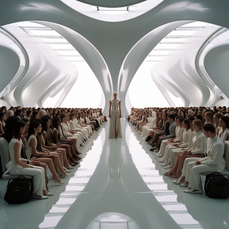 Spaceship fashion show in symmetry 