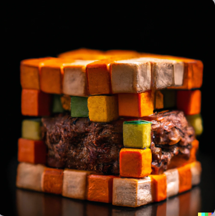Hamburger cube