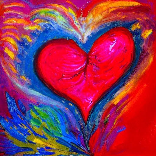 A vibrant heart