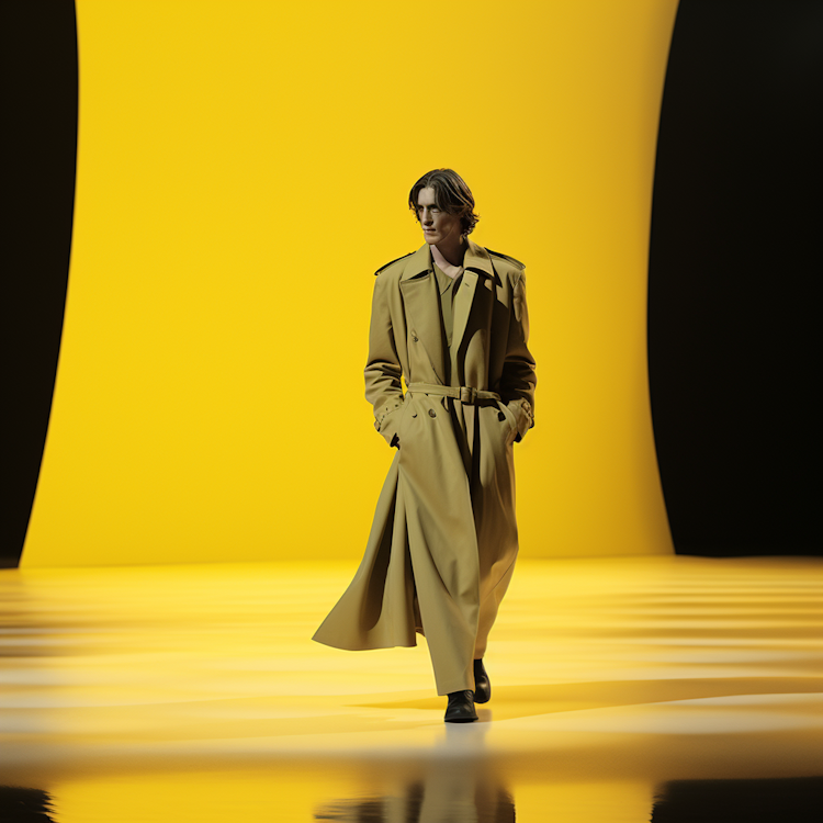 Oscar Wilde in a modern fashion show