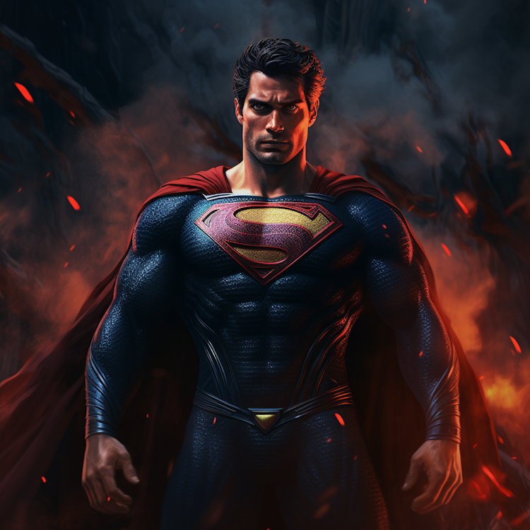 Superman in darkness and horror