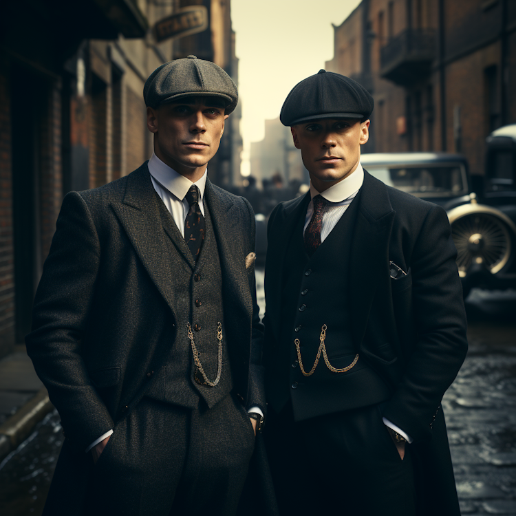 The Salamanca Twins in the style of Peaky Blinders