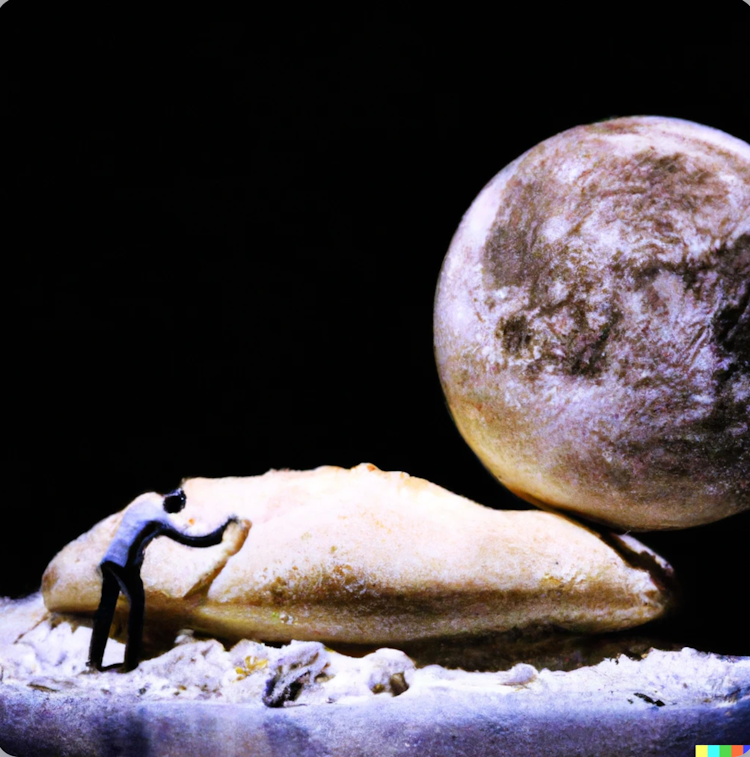 Making bread on the moon