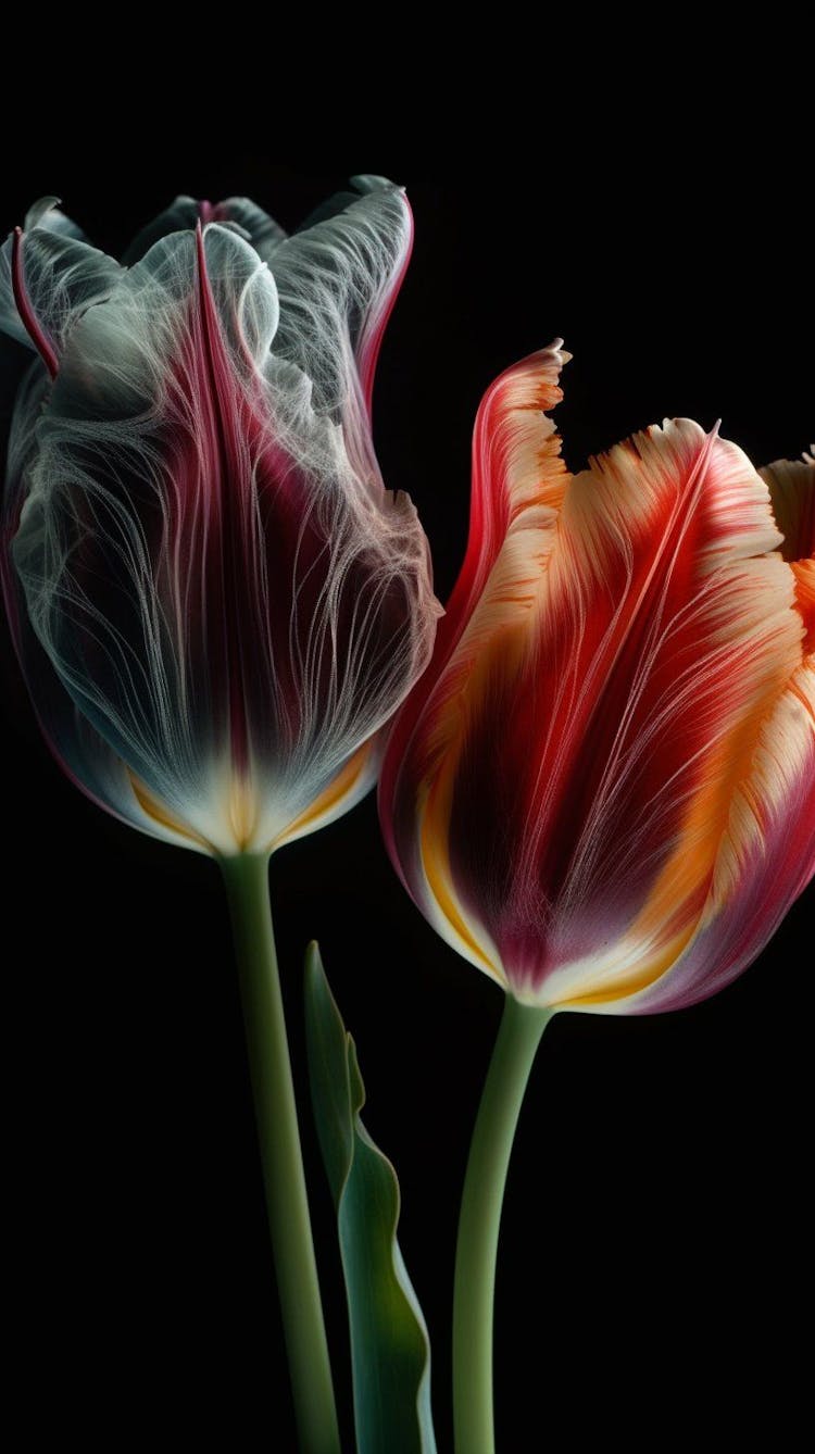 Rayograph of tulips