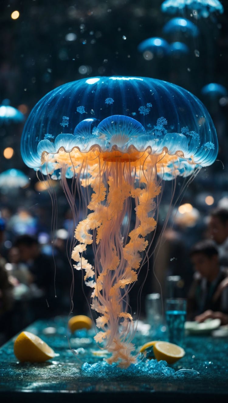 Una medusa hipnotizadora