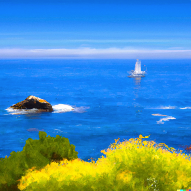 Ocean view by Claude Monet
