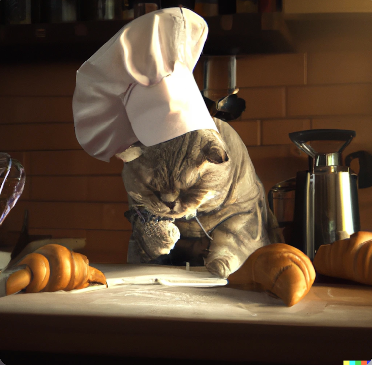 A cat chef