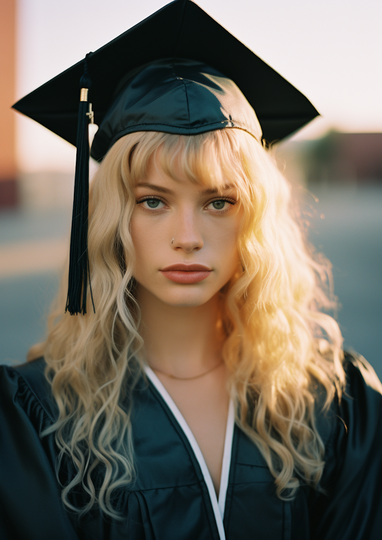 high school graduation portrait