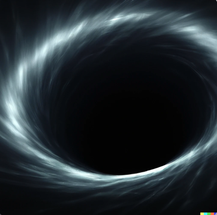 El interior de un agujero negro