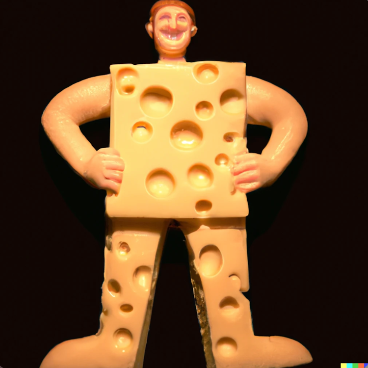 A cheese man