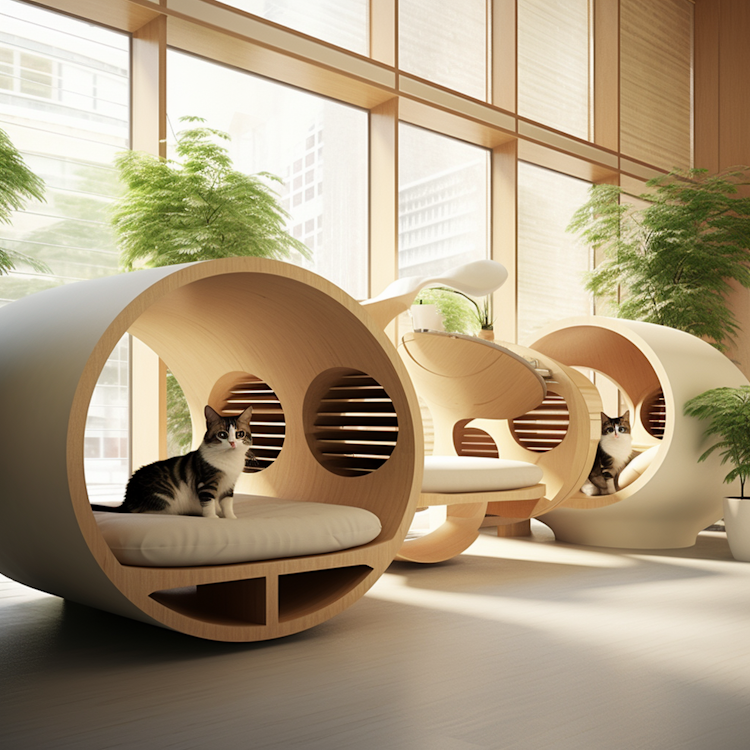 Modern cat shelter