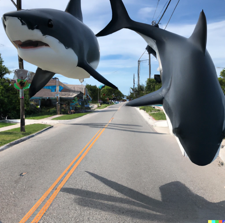 Sharks on the street