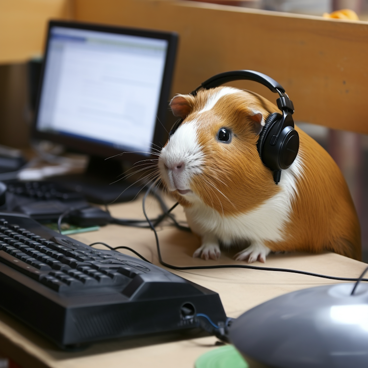 Guinea pigs doing tech support