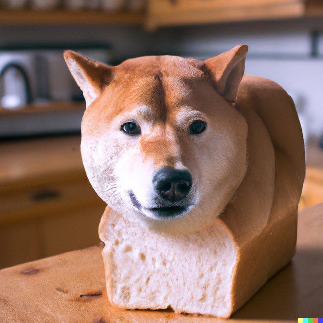 Shiba inu bread